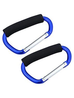Stroller Hooks Heavy Duty Aluminum Alloy Bag Hooks Grocery Carrier Clip Set